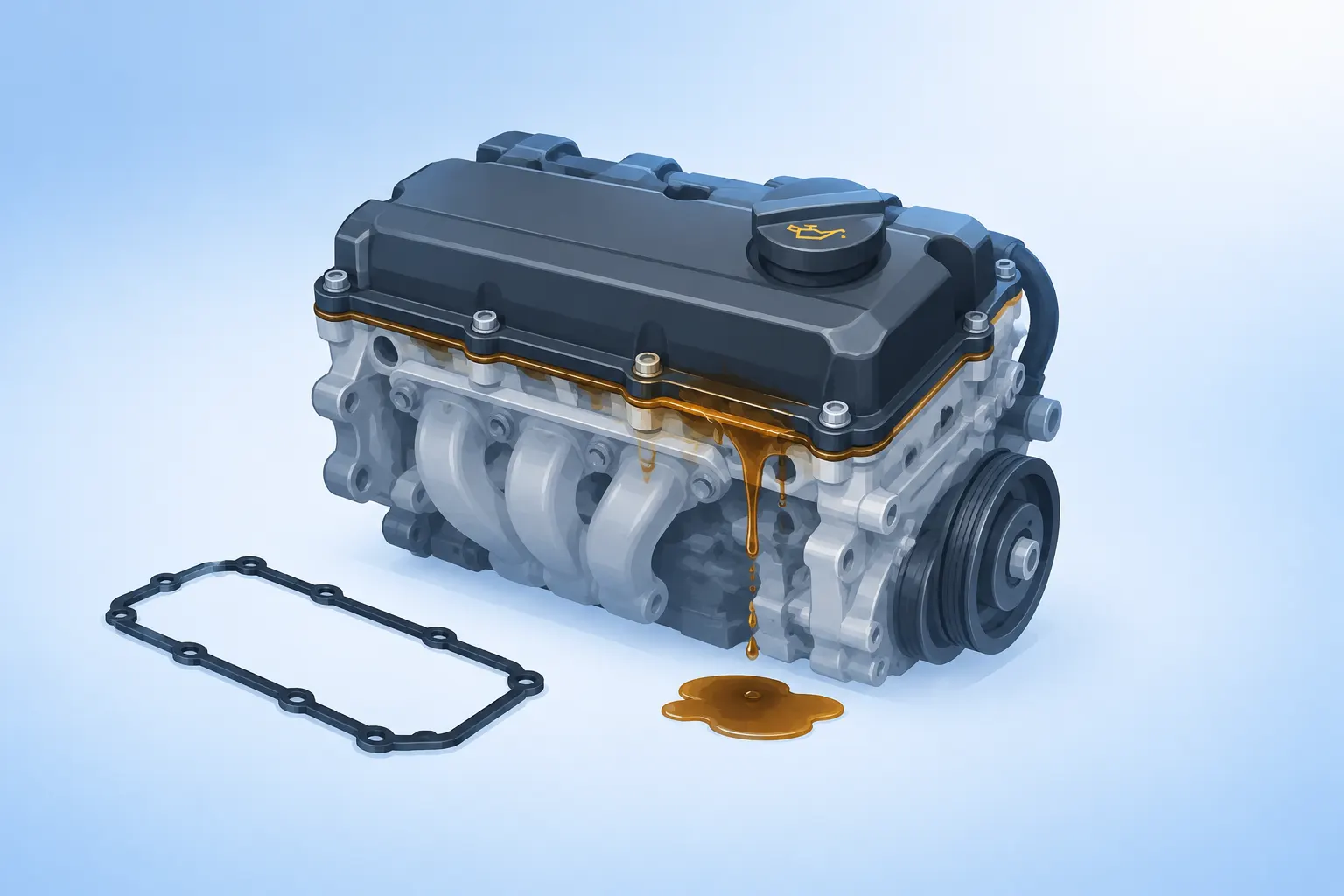 Motor Üst Kapağından Yağ Kaçağı Neden Olur?