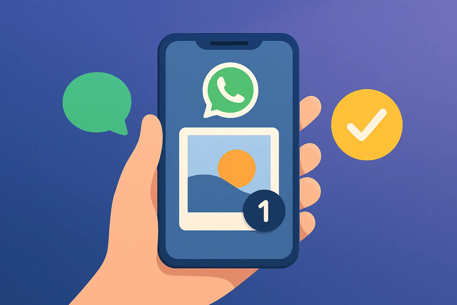 WhatsApp'ta Tek Gösterimlik Fotoğraf Nasıl Gönderilir?